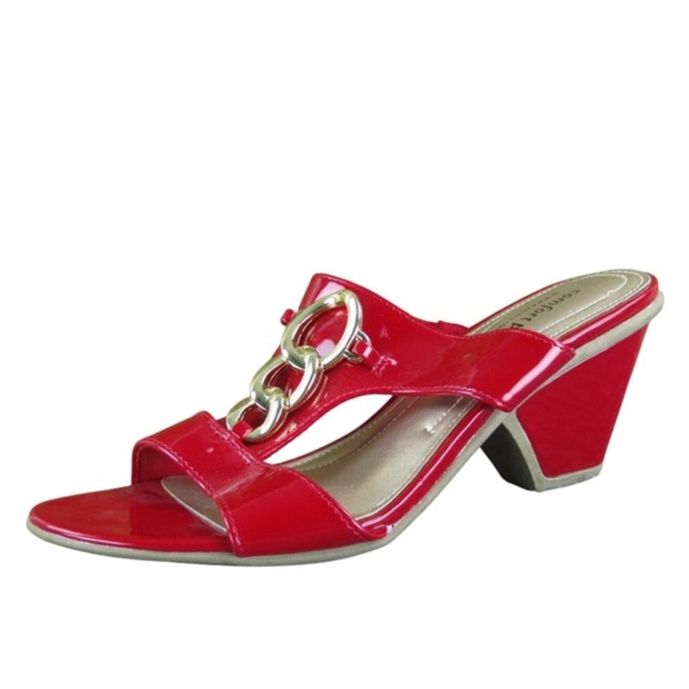 Comfort Plus Women's  Slide Red Synthetic‎ Sz 7 Medium Gently Used 2025